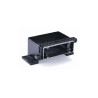 Embase en saillie 24B, Aluminium moulé sous pression, acier inoxydable, IP68/IP69K, Sortie basse, M25